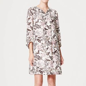 LOFT | Petite Woodblock Floral Shirtdress